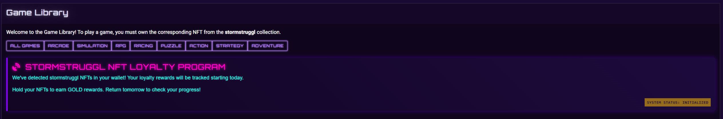 Games Interface